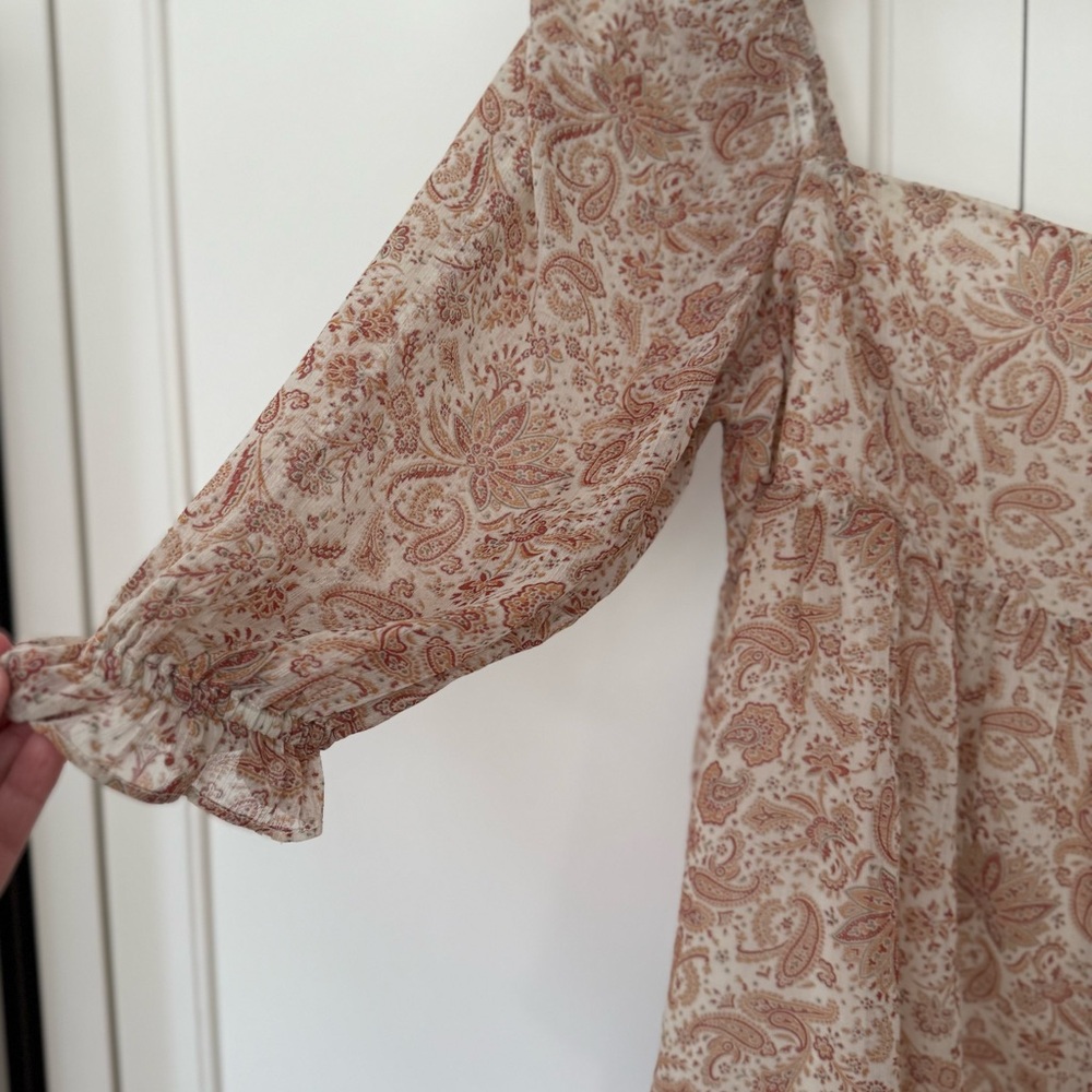 Altar’d State Paisley Blouse Sz M - Picture 7 of 12